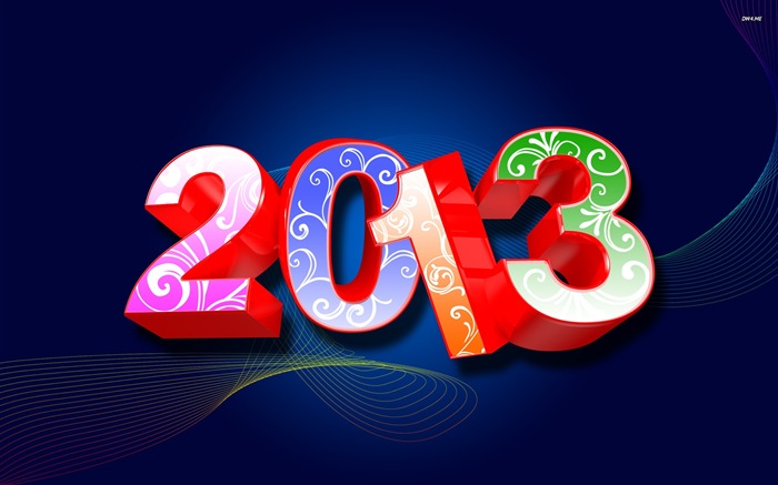 2013 Año Nuevo fondo de pantalla tema creativo (1) #12