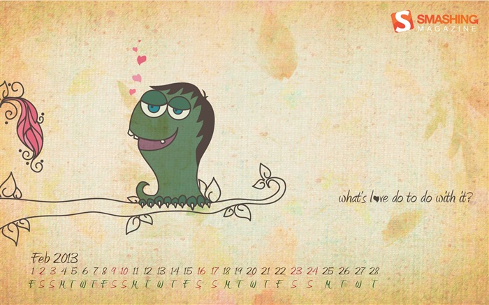 February 2013 Calendar wallpaper (1) #13