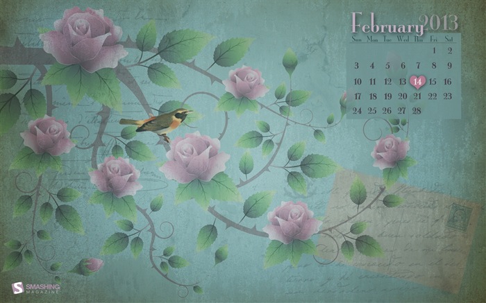 Februar 2013 Kalender Wallpaper (1) #14