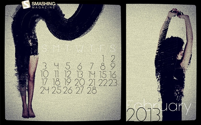 February 2013 Calendar wallpaper (2) #10