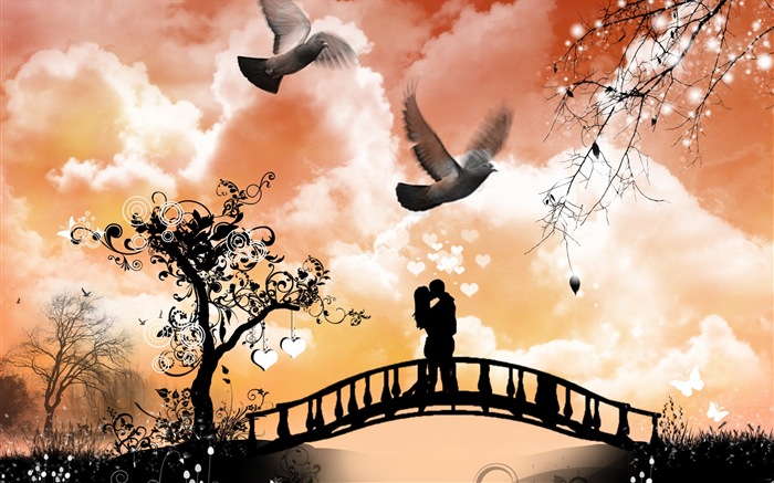 Warm und romantischen Valentinstag HD Wallpaper #20