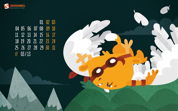 März 2013 Kalender Wallpaper (2) #7