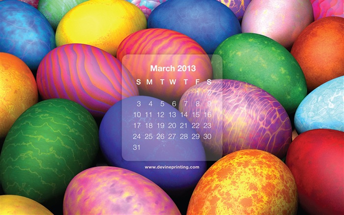 March 2013 calendar wallpaper (2) #17