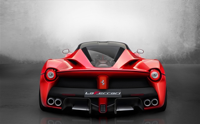 2013フェラーリLaFerrari赤いスーパーカーのHD壁紙 #5