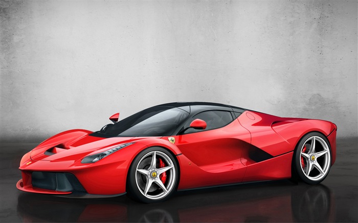 2013 Ferrari LaFerrari red supercar HD Tapety na plochu #7