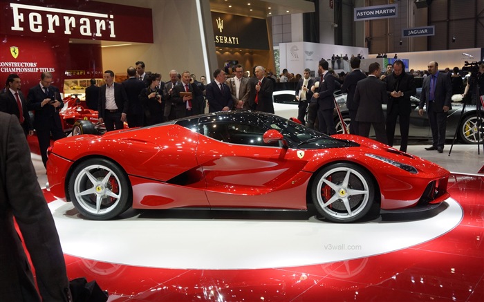 2013 Ferrari rouge LaFerrari supercar HD fonds d'écran #15