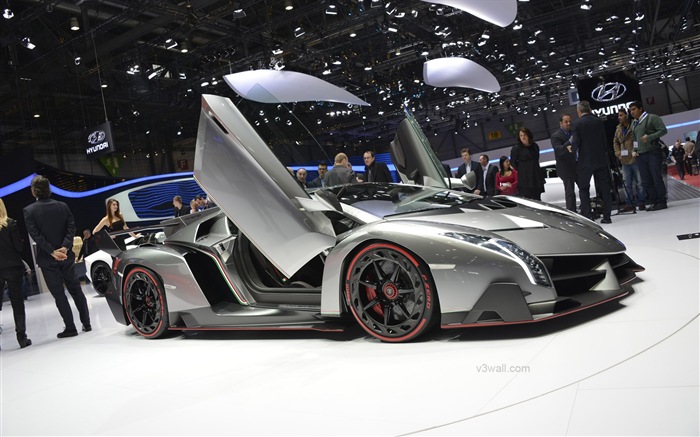 2013 Lamborghini Veneno Luxus-Supersportwagen HD Wallpaper #12