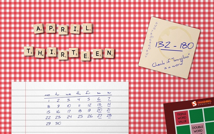 April 2013 Kalender Wallpaper (2) #11