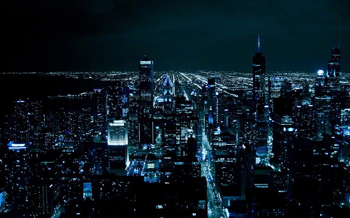 매력적인 도시의 밤 HD 배경 화면 #13