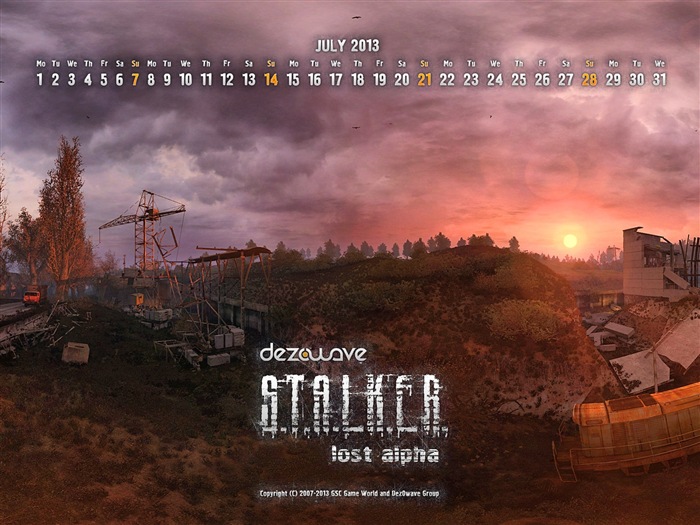 July 2013 calendar wallpaper (2) #8