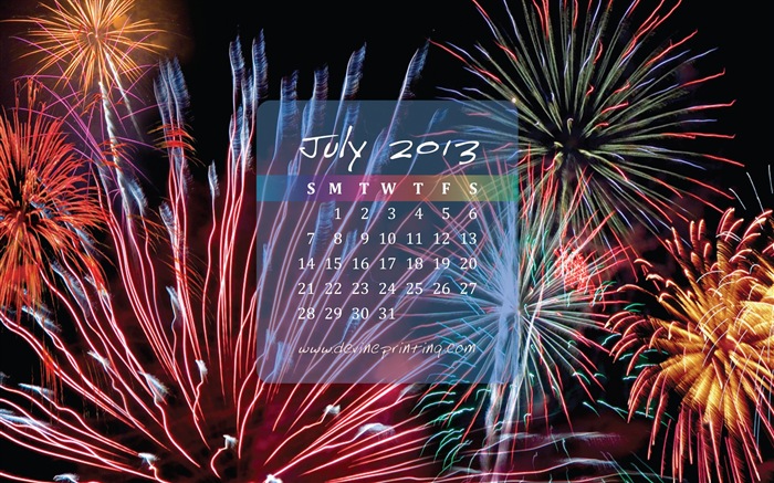 July 2013 calendar wallpaper (2) #14