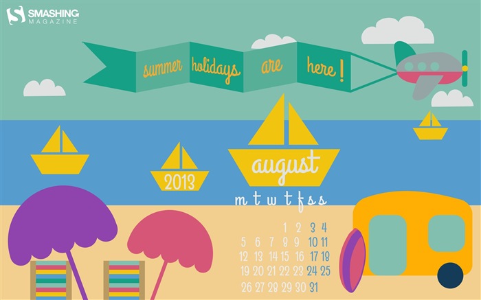 August 2013 calendar wallpaper (2) #12