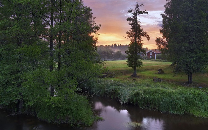 스웨덴 사계절 자연의 아름다움 HD 배경 화면 #10