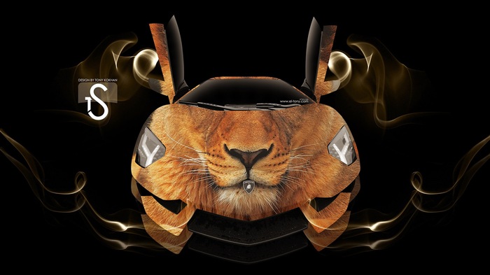 Kreativní auto snů design tapety, Animal automobilový průmysl #3