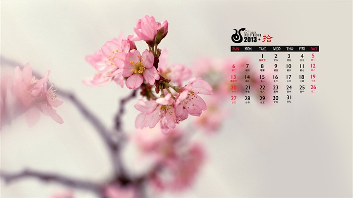 October 2013 calendar wallpaper (1) #8