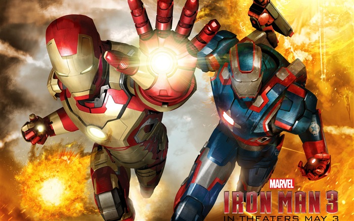 2013 Iron Man 3 nejnovější HD tapety na plochu #6