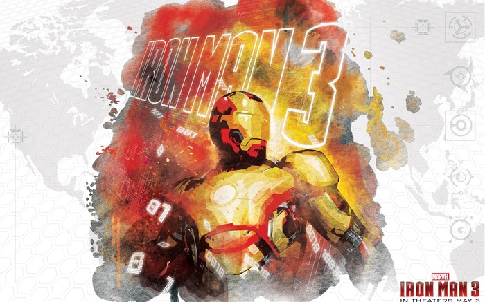 2013 Iron Man 3 nejnovější HD tapety na plochu #10