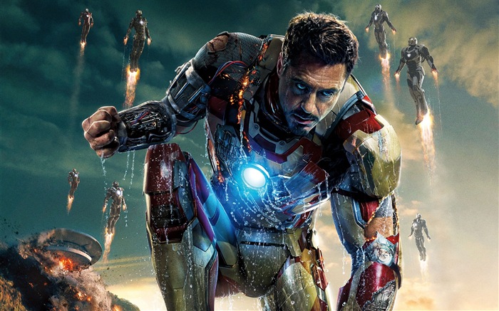 2013 Iron Man 3 nejnovější HD tapety na plochu #12