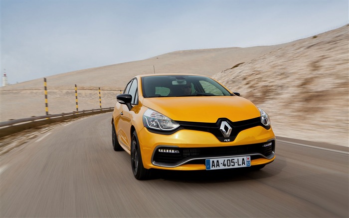 2013 Renault Clio RS 200 yellow color car HD wallpapers #3