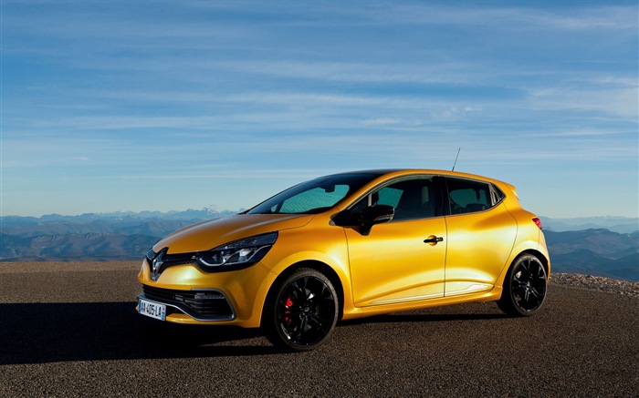 2013 Renault Clio RS 200 yellow color car HD wallpapers #8