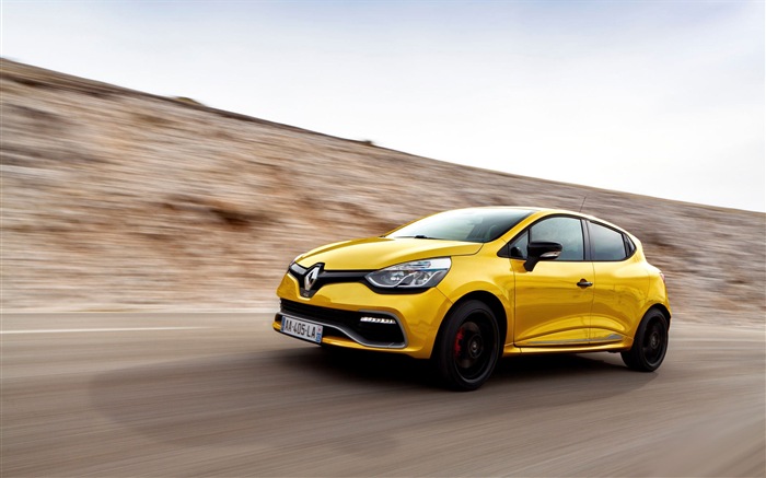 2013 Renault Clio RS 200 yellow color car HD wallpapers #10