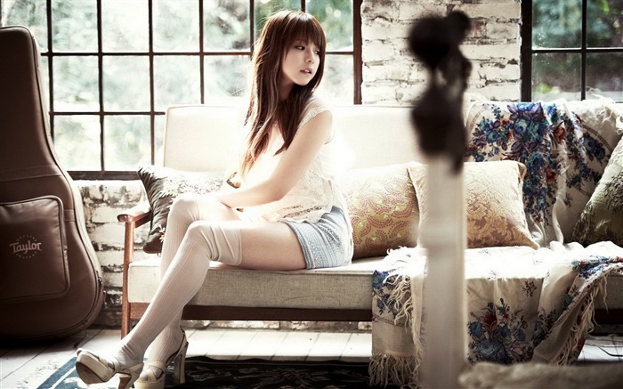JUNIEL 한국 아름다운 소녀 HD 배경 화면 #3