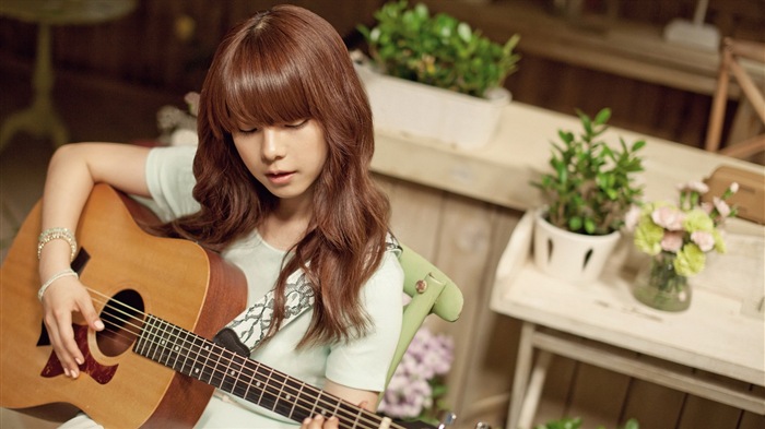 Juniel Corea hermosa niña HD wallpaper #7