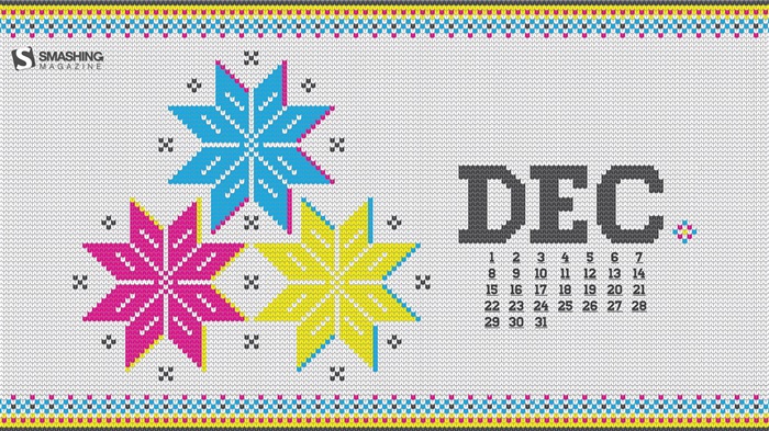 Décembre 2013 Calendrier fond d'écran (1) #3