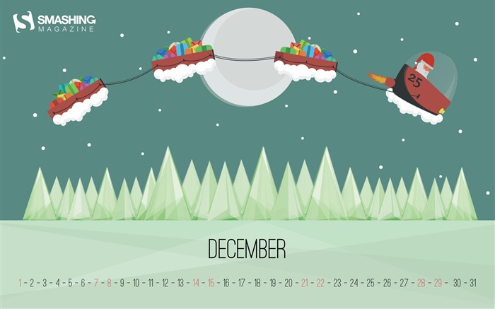 Décembre 2013 Calendar fond d'écran (2) #6