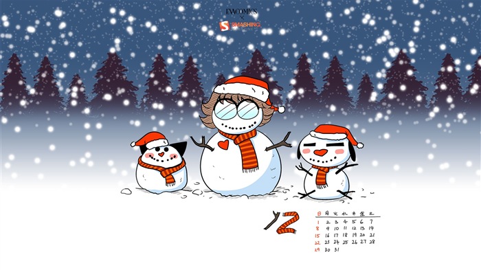 December 2013 Calendar wallpaper (2) #13