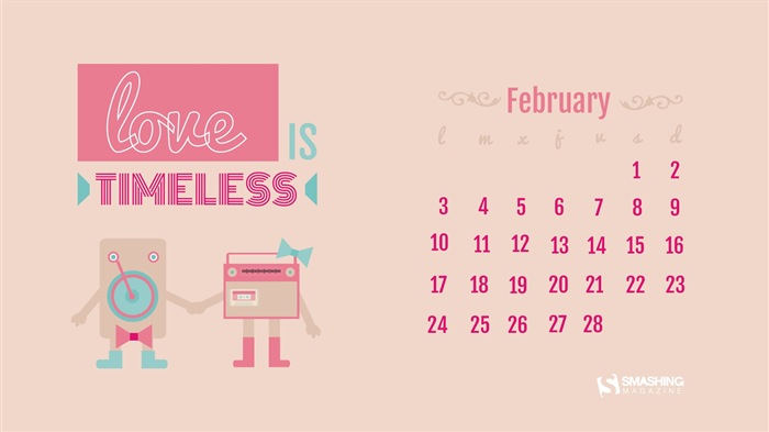 February 2014 Calendar wallpaper (1) #7