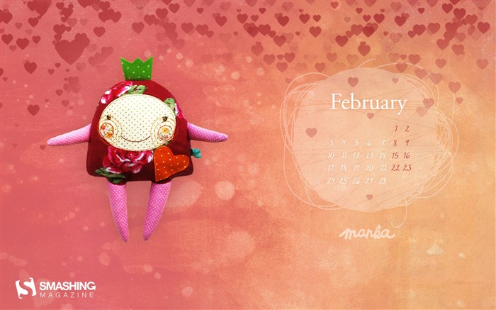 February 2014 Calendar wallpaper (1) #16