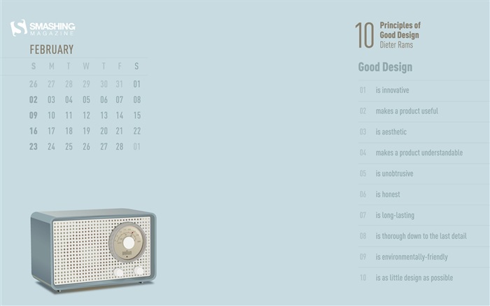 February 2014 Calendar wallpaper (2) #10