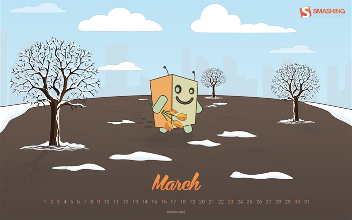 March 2014 calendar wallpaper (1) #15