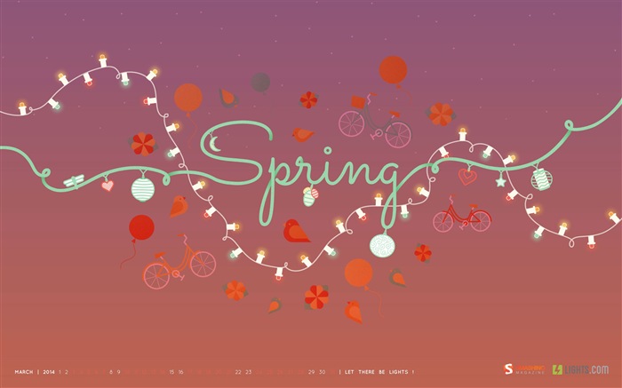 March 2014 calendar wallpaper (2) #5