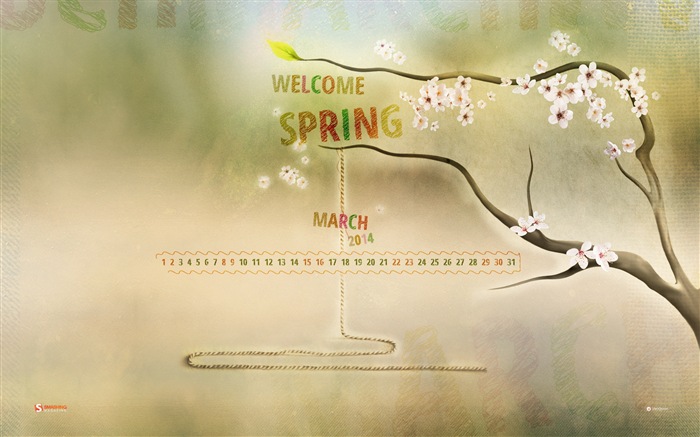 March 2014 calendar wallpaper (2) #17