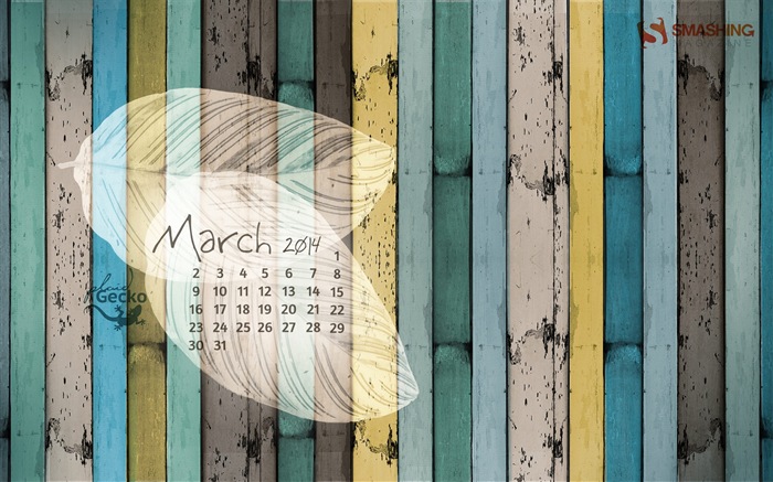 March 2014 calendar wallpaper (2) #19