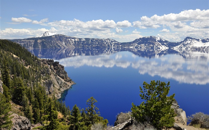 Fondos de pantalla de alta definición del paisaje volcánico lago #4