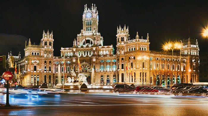 マドリードスペインの首都、都市の風景のHDの壁紙 #10