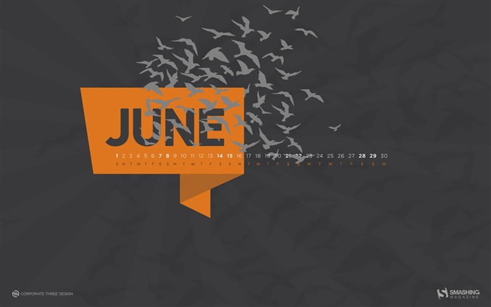 Juin 2014 calendriers fond d'écran (2) #18