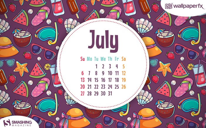 July 2014 calendar wallpaper (1) #6