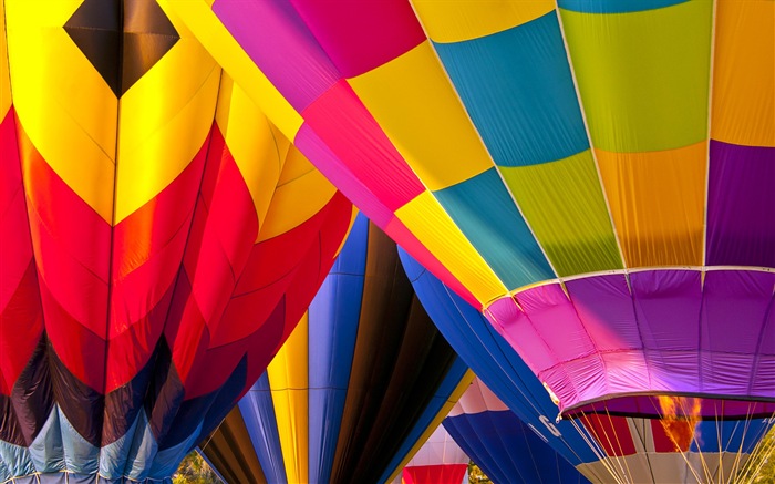 Regenbogen Heißluftballon, Windows 8 Theme HD Wallpaper #6