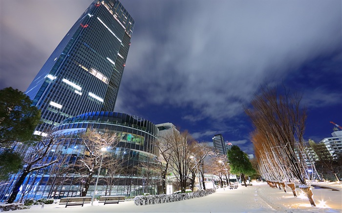 Japón ciudad hermoso paisaje, Windows 8 tema fondos de pantalla #1