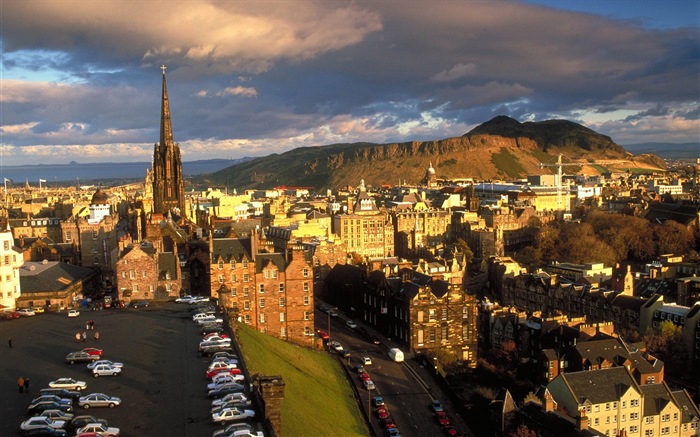 Belle ville d'Edimbourg, en Ecosse fonds d'écran HD #13