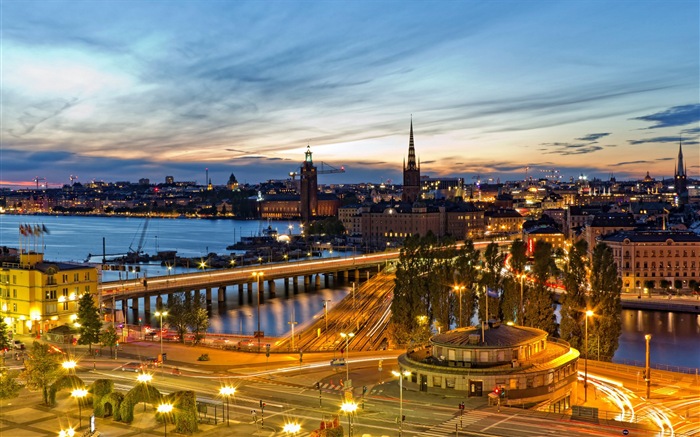 Stockholm, Schweden, die Stadt Landschaft Wallpaper #5