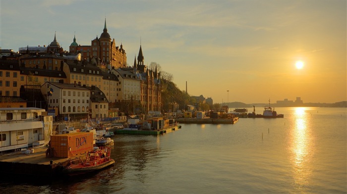 Stockholm, Suède, le fond d'écran paysage de la ville #12