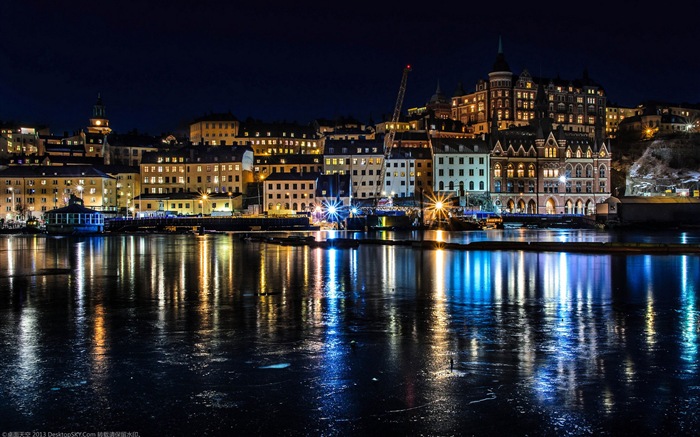 Stockholm, Schweden, die Stadt Landschaft Wallpaper #19