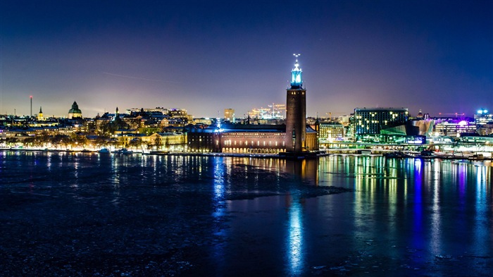 Stockholm, Švédsko, město krajina tapety #20