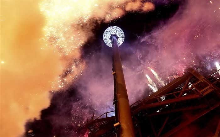 Die Schönheit des Nachthimmels, Feuerwerk schöne Hintergrundbilder #10