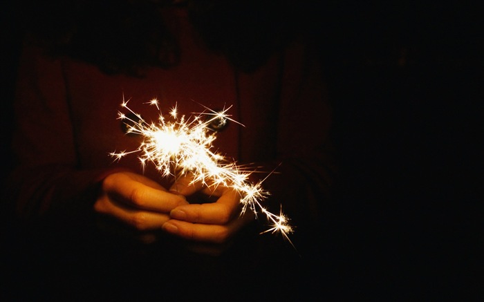 La belleza del cielo nocturno, fuegos artificiales hermosos fondos de pantalla #21